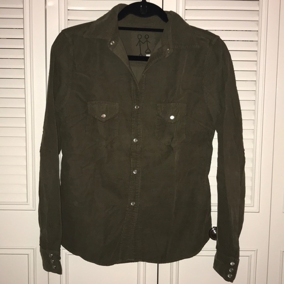 Pete and Greta Green Corduroy button down - Picture 4 of 5